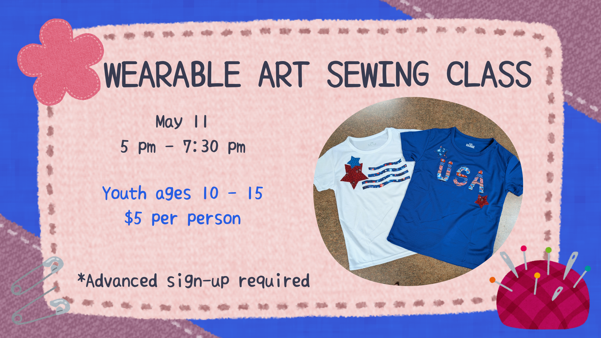 Wearable Art Sewing Class