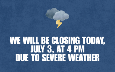 Closing at 4 pm on 7/3